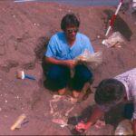 excavating medieval burials in Denmark in 1986