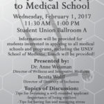 Preparing to Apply to Medical School Flyer